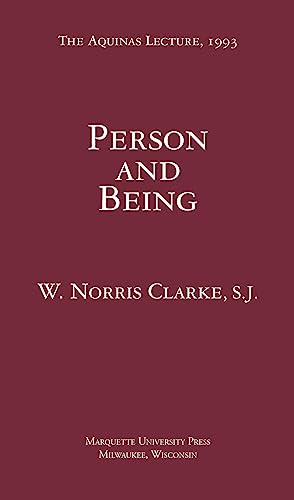 Stock image for Person and Being (Aquinas Lecture) for sale by Front Cover Books