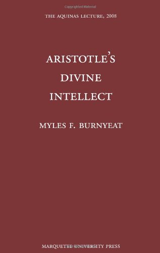 Imagen de archivo de Aristotle's Divine Intellect (Aquinas Lecture) (The Aquinas Lecture in Philosophy) a la venta por WorldofBooks