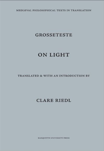 Imagen de archivo de On Light: Robert Grosseteste a la venta por GF Books, Inc.