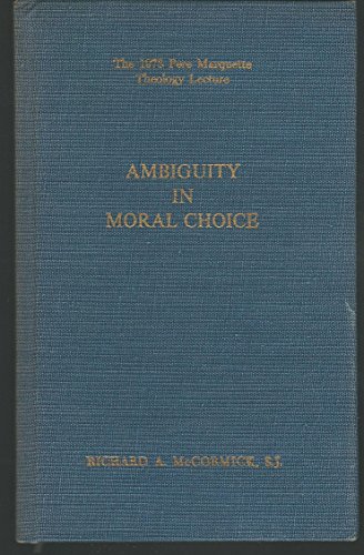 Imagen de archivo de Ambiguity in Moral Choice a la venta por Better World Books