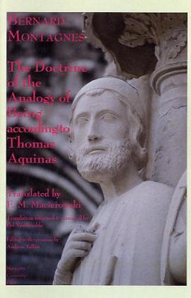 Beispielbild fr The Doctrine of the Analogy of Being According to Thomas Aquinas (Marquette Studies in Philosophy) zum Verkauf von HPB-Red