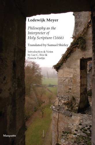 9780874626667: Philosophy as the Interpreter of Holy Scripture (1666)