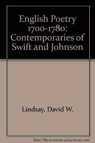9780874715460: English Poetry 1700-1780: Contemporaries of Swift and Johnson [Paperback] by ...