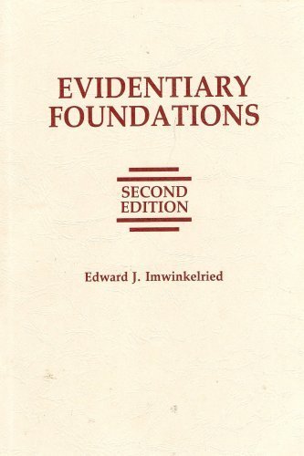 Imagen de archivo de Evidentiary foundations a la venta por Project HOME Books