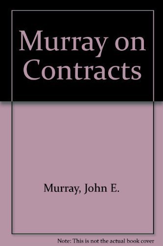 Beispielbild fr Murray on Contracts zum Verkauf von Better World Books