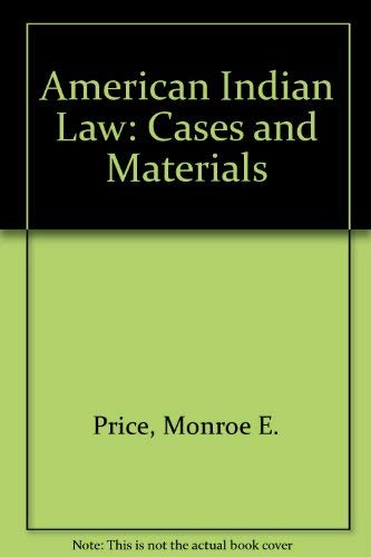 Imagen de archivo de American Indian Law: Cases and Materials a la venta por ThriftBooks-Atlanta