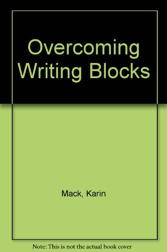 Stock image for Overcoming writing blocks for sale by SecondSale