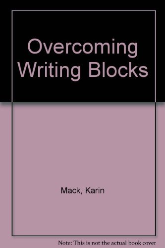 Stock image for Overcoming Writing Blocks for sale by boyerbooks