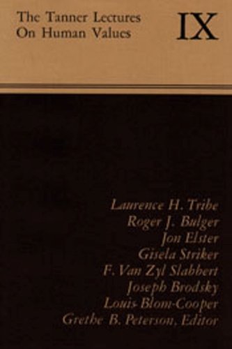 Imagen de archivo de The Tanner Lectures on Human Values a la venta por Better World Books: West