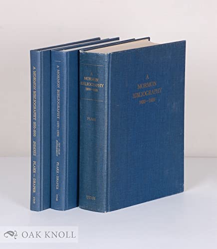 Stock image for A Mormon Bibliography 1830-1930: Indexes to a Mormon Bibliography and Ten Year Supplement for sale by The Book Garden