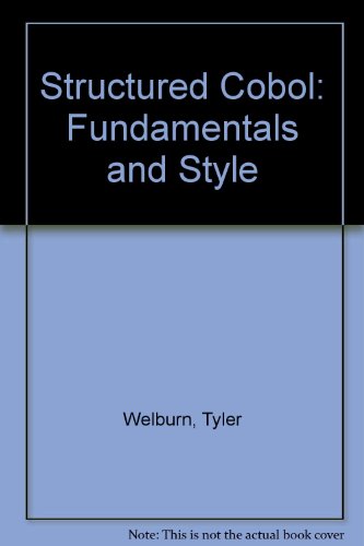 9780874845433: Structured Cobol: Fundamentals and Style