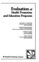 Beispielbild fr Evaluation of Health Promotion and Health Education Programs zum Verkauf von SecondSale