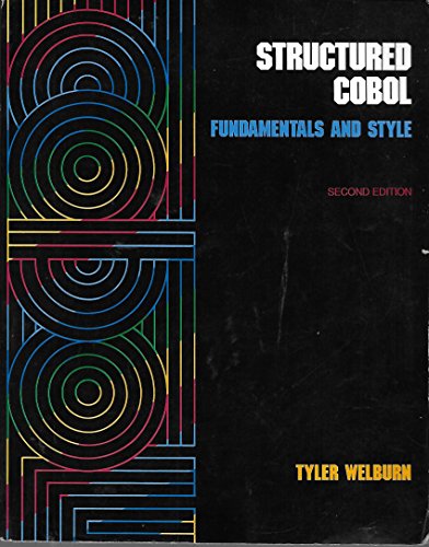 9780874846744: Structured Cobol: Fundamentals and Style
