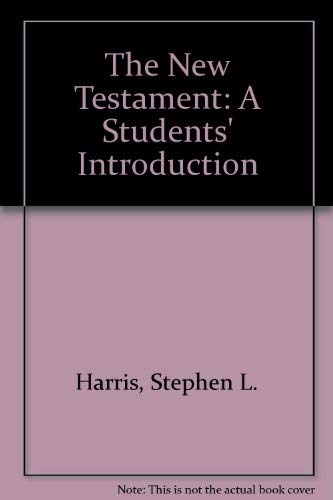 Beispielbild fr The New Testament : A Student's Introduction zum Verkauf von Better World Books