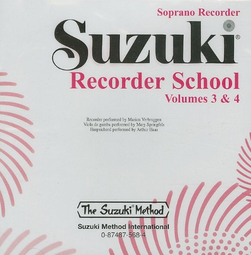 Imagen de archivo de Suzuki Recorder School (Soprano Recorder), Vol 3 & 4 (Suzuki Recorder School, Vol 3 & 4) a la venta por HPB-Red