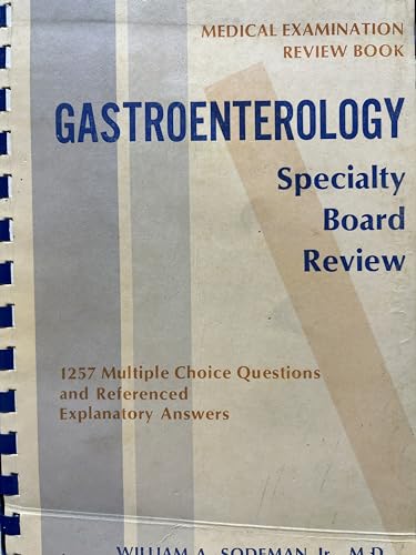 Imagen de archivo de Medical Examination Review Book - Gastroenterology, Specialty Board Review a la venta por UHR Books