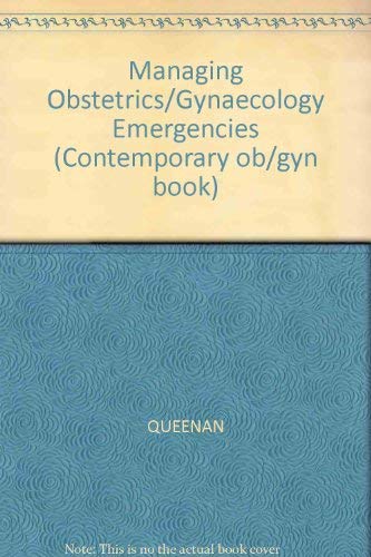 Imagen de archivo de Managing Obstetrics/Gynaecology Emergencies a la venta por Lot O'Books