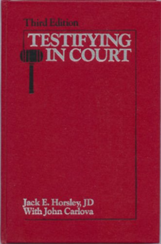 Imagen de archivo de Testifying in Court: A Guide for Physicians a la venta por Once Upon A Time Books