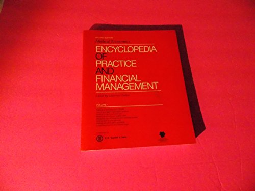Imagen de archivo de Medical Economics Encyclopedia of Practice and Financial Management a la venta por HPB-Red