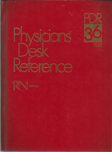 Beispielbild fr Physicians' Desk Reference: 36th Edition, 1982 zum Verkauf von Better World Books