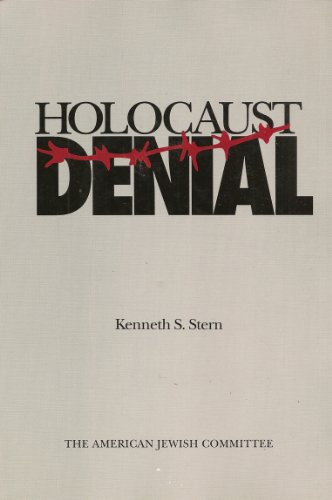 Beispielbild fr Holocaust Denial zum Verkauf von Better World Books