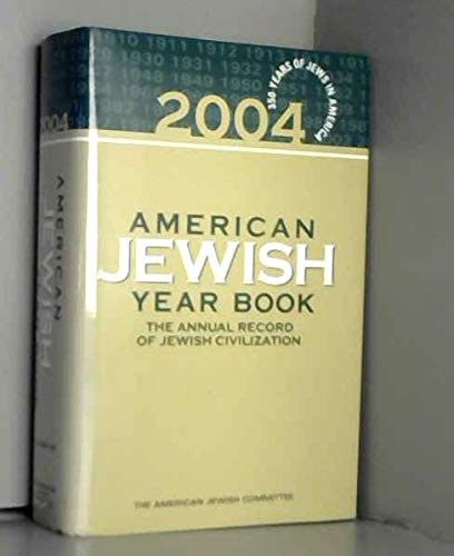 Stock image for American Jewish Year Book 2004: 104 for sale by More Than Words