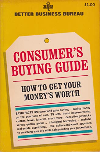 Imagen de archivo de Consumer's Buying Guide a la venta por Top Notch Books