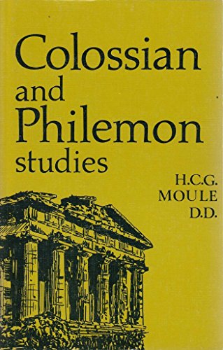 Stock image for Colossian and Philemon Studies for sale by Midtown Scholar Bookstore