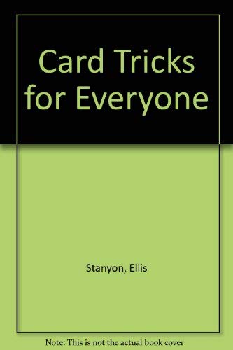 Stock image for Card Tricks for Everyone for sale by Aladdin Books