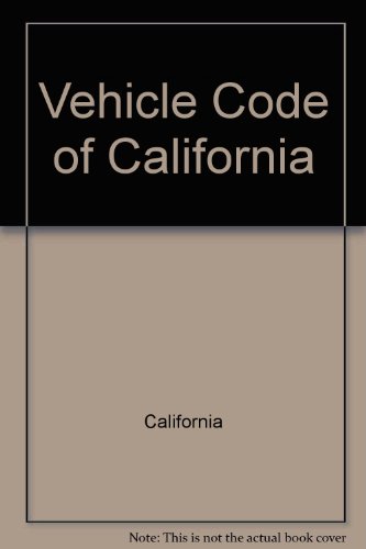 9780875262697: Vehicle Code of California