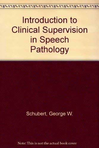 Imagen de archivo de Introduction to Clinical Supervision in Speech Pathology (GIFT QUALITY) a la venta por UHR Books