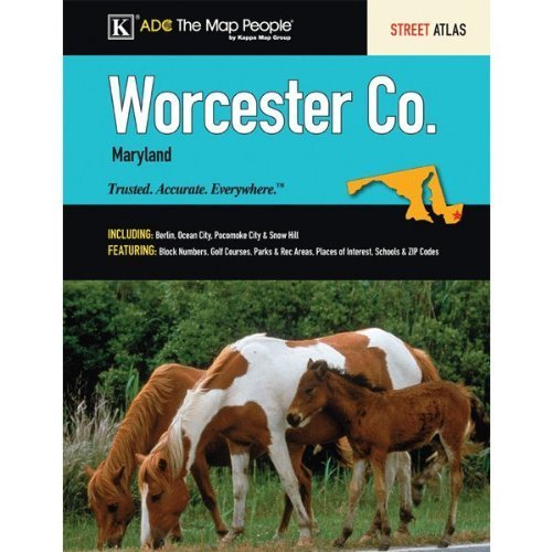 9780875300580: Adc's Street Atlas of Worcester County, Maryland