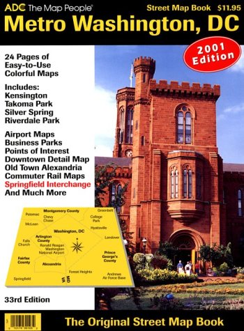 Stock image for Metro Washington, D.C., Street Map Book for sale by Books of the Smoky Mountains