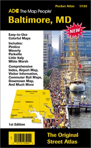 Beispielbild fr Baltimore, MD Pocket Atlas : The Original Street Atlas zum Verkauf von HPB-Diamond