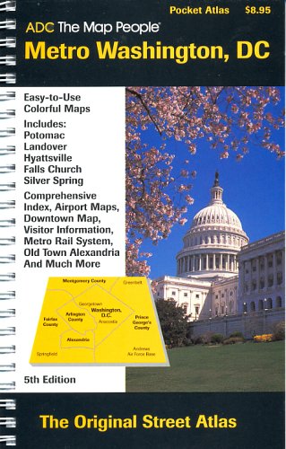 9780875303864: ADC the Map People Metro Washington, DC. Pocket Atlas (Laminated Folding Maps)
