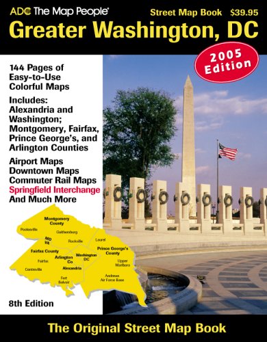 9780875306520: ADC The Map People 2005 Greater Washington, DC: Street Map Book (8th Edition)
