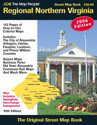 9780875307848: ADC The Map People Regional Northern Virginia: Steet Map Book