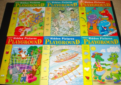 9780875344119: Highlights Hidden Pictures Playground Activity Books, Set of 6. (1)