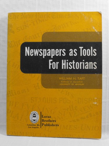 Stock image for Newspapers as tools for historians for sale by Hawking Books