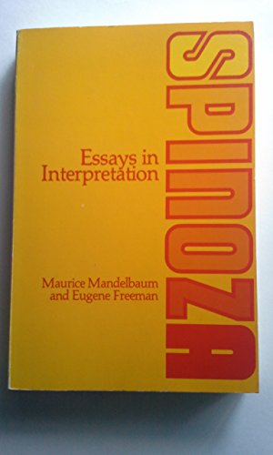 Beispielbild fr Spinoza : Essays in Interpretation zum Verkauf von Better World Books