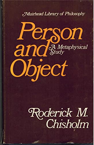 Stock image for Person and Object : A Metaphysical Study for sale by Better World Books