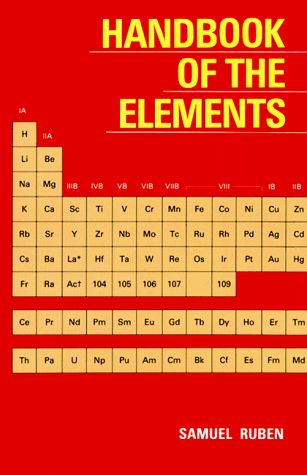 Stock image for Handbook of the Elements for sale by Chequamegon Books