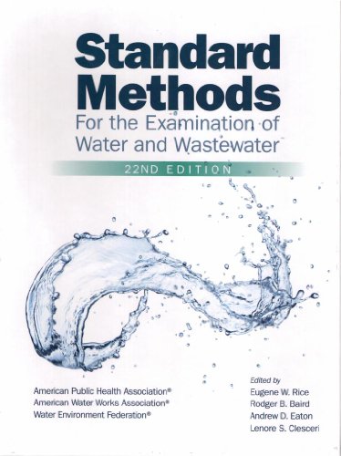 Imagen de archivo de Standard Methods for Examination of Water and Wastewater 2012 (Standard Methods for the Examination of Water and Wastewater) a la venta por Lost Books