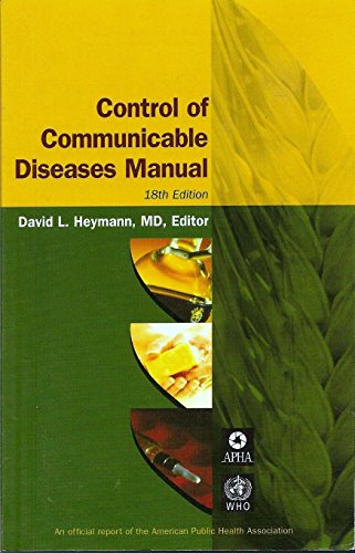 Imagen de archivo de Control Of Communicable Diseases Manual (Control of Communicable Diseases Manual) a la venta por HPB-Emerald