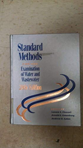 Stock image for Standard Methods for the Examination of Water and Wastewater: Including Bottom Sediments and Sludges for sale by West With The Night
