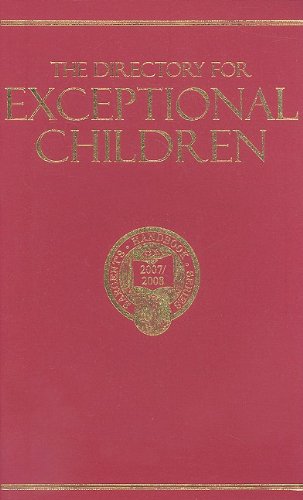 Stock image for The Directory for Exceptional Children: A Listing of Educational and Training Facilities for sale by SecondSale