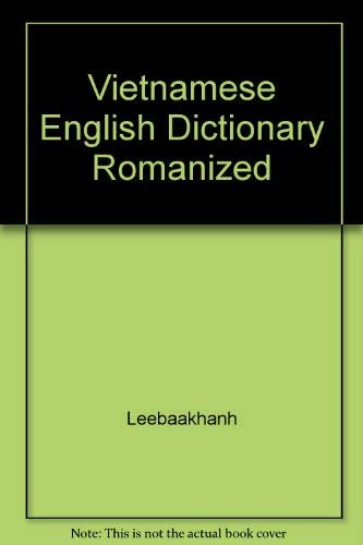 Vietnamese English Dictionary Romanized