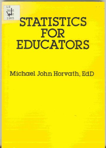 Beispielbild fr Statistics for Educators zum Verkauf von Better World Books