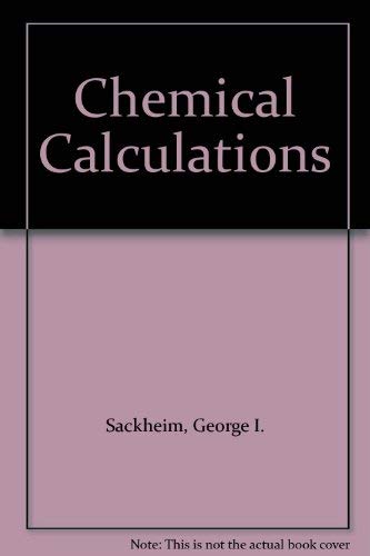 Beispielbild fr Chemical Calculations Series B zum Verkauf von Bibliohound