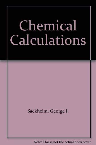 Stock image for Chemical Calculations Series B for sale by Bibliohound